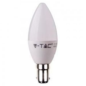 V-TAC 5.5W Plastic Candle 3000K B15 DIMMABLE