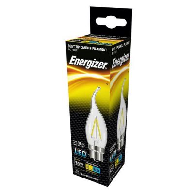 Energizer Filament Led Candle 250lM 2.4W B22 (BC) Warm White