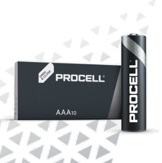 S3861 Duracell Procell AAA/MN2400, Box Of 10 (Price Per Cell)