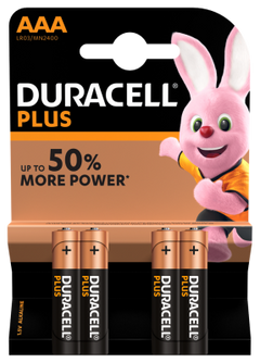S3584 Duracell AAA Plus Power, Pack Of 4