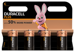 S3518 Duracell C Size Plus Power, Pack Of 4