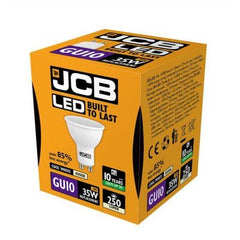 JCB LED GU10 250lm 100° 4000k,Pack Of 5