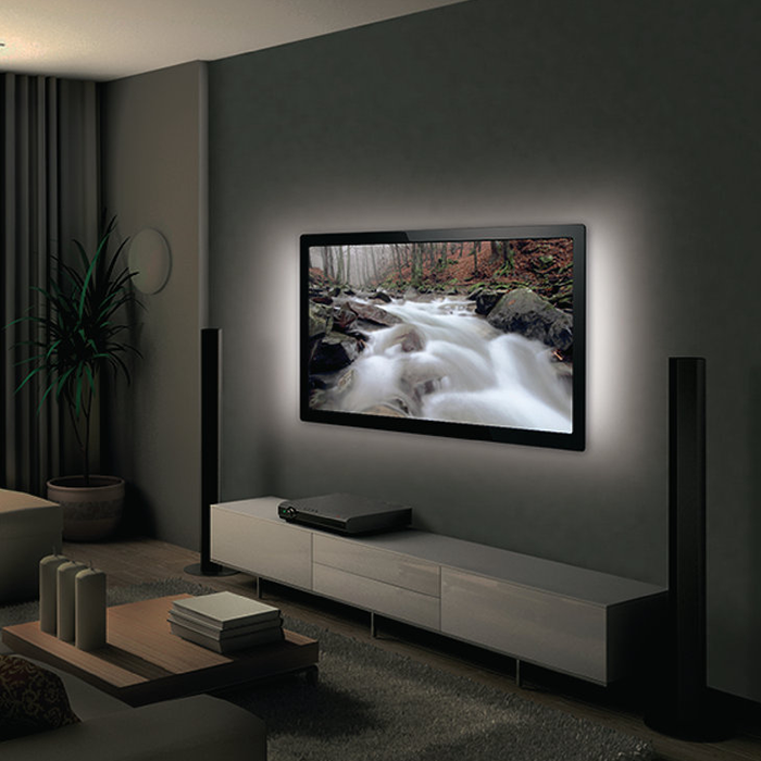 PowerMaster LED USB Powered TV Backlight - 2x 0.5M - Cool White