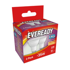 Eveready Led Gu10 235lm Warm White, PACK OF 4
