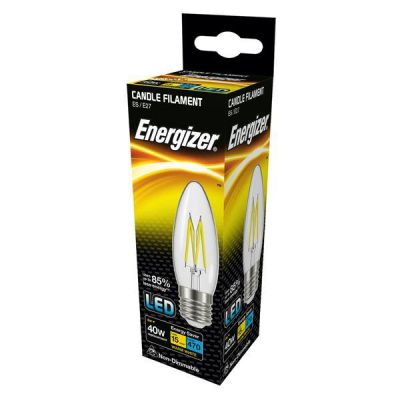 Energizer Filament Led Candle 470LM 4W E27 (ES) Warm White