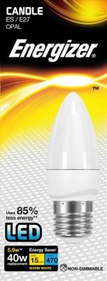 Energizer Led Candle 470LM 5.9W OPAL E27 (ES) Warm White