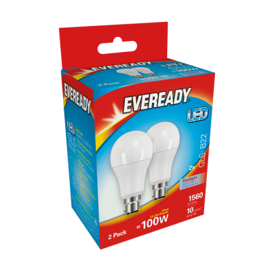 Eveready Led GLS 1560LM B22 (BC) Daylight, Pack Of 4