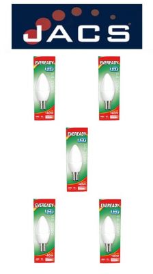 Eveready Led Candle 480LM Opal B15 (SBC) Warm WHITE, Pack Of 5