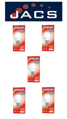 Eveready Led Golf 480LM OPAL E14 (SES) Cool White, Pack Of 5