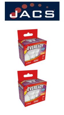 Eveready Led GU10 345LM Warm White, PACK OF 4