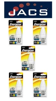 Energizer Led Candle 520LM 5.9W OPAL B22 (BC) Daylight, Pack Of 5