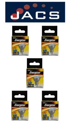 Energizer High Tech Led GU10 370LM 5W Cool White, Pack Of 5