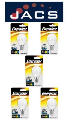 Energizer Led Golf 250LM 3W Opal E14 (SES) Warm White, Pack Of 5