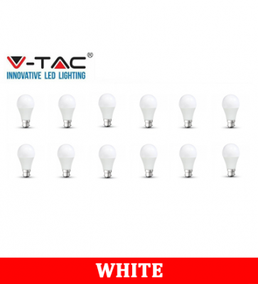 V-TAC 281 15W A65 Plastic Bulb With Samsung Chip Colorcode:6400K B22 12PCS/PACK