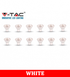 V-TAC 275 5W Plastic Spotlight With Samsung Chip Colorcode:6400K GU10 12PCS/PACK