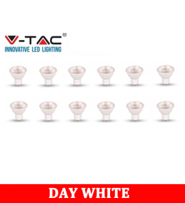 V-TAC 275D 5W Plastic Spotlight With Samsung Chip Colorcode:4000K GU10 dimmable 12PCS/PACK