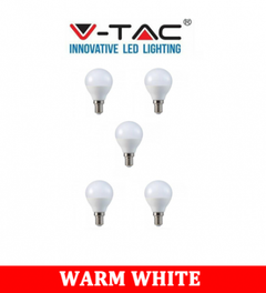 V-TAC 282 5.5W P45 Plastic Bulb With Samsung Chip Colorcode:3000K E14 5PCS / pack