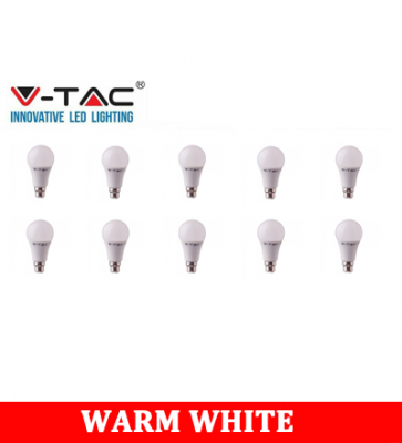 V-TAC 259D 9W A60 Plastic Bulb With Samsung Chip Colorcode:3000K B22 DIMMABLE
