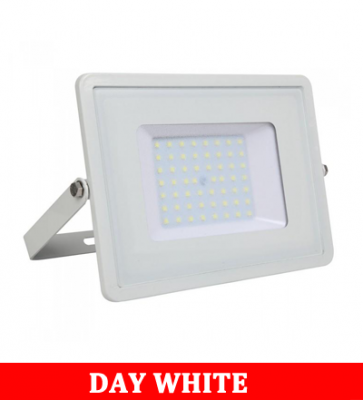 V-TAC 56 50W SMD Floodlight With Samsung Chip Colorcode:4000k White Body White Glass(120LM/W)