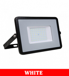 V-Tac -56 50W Smd Floodlight With Samsung Chip Colorcode:6400K Black Body Grey Glass (120LM/W)