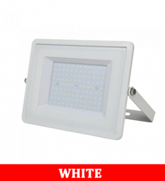 VT-106 100W SMD FLOODLIGHT WITH SAMSUNG CHIP COLORCODE:6400K WHITE BODY WHITE GLASS (120LM/W)