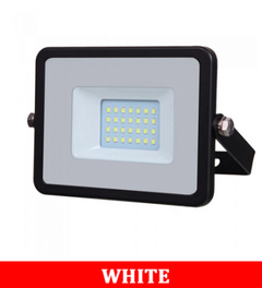 V-TAC 20-1 20W SMDFloodlight With Samsung Chip&Cable(1m) Colorcode:6400k Black Body Grey Glass