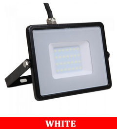V-TAC 30-1 30W SMD Floodlight With Samsung Chip & Cable(1m) Colorcode :6400K BLACK BODY