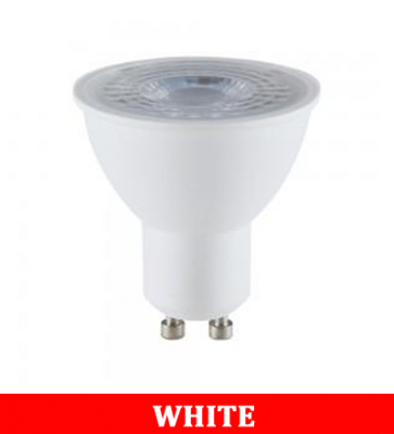 V-TAC 2305 5W GU10 Plastic Spotlight With Ic Driver & Lens Colorcode:6400K 38'D
