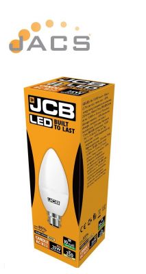 Jcb Quality 3W LED Candle 250lm OPAL B22 3000k