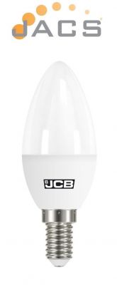 Quality JCB LED Candle 470lm OPAL E14 3000k Warm White