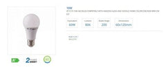 V-TAC SMART 10W A60 Bulb Compatible With Amazon Alexa And Google Home RGB+WW+CW E27