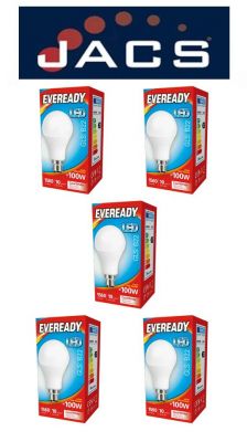 Eveready Led GLS 1521LM B22 (BC) Cool White, Pack Of 5