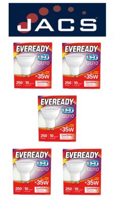 Eveready Led GU10 235LM Cool White, PACK OF 5