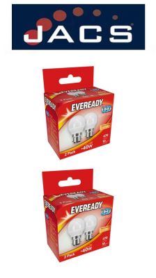 Eveready Led Golf 470LM OPAL B22 (BC) Warm White, PACK OF 4