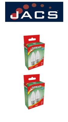 Eveready Led Candle 480lm Opal B22 (BC) Daylight, Pack Of 4