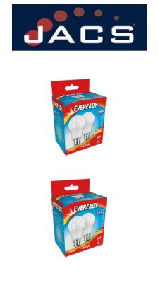Eveready Led GLS 806LM B22 (BC) Warm White,Pack Of 4