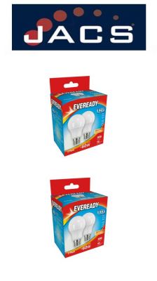 Eveready Led GLS 806LM E27 (ES) Warm White, Pack Of 4