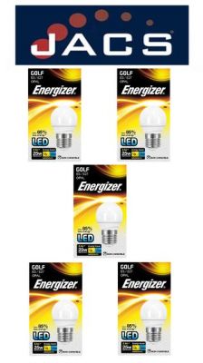 Energizer Led Golf 250LM 3W Opal E27 (ES) Warm White, PACK OF 5