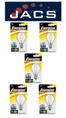 Energizer Filament Led Golf 470LM 4W E14 (SES) Warm White, Pack Of 5