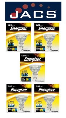Energizer Led GU10 360LM 5.5W Warm White Dimmable,Pack Of 5